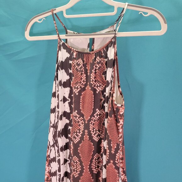 Tart Womens Sleeveless Snake Print Dress Size S 100% Rayon - Picture 3 of 9